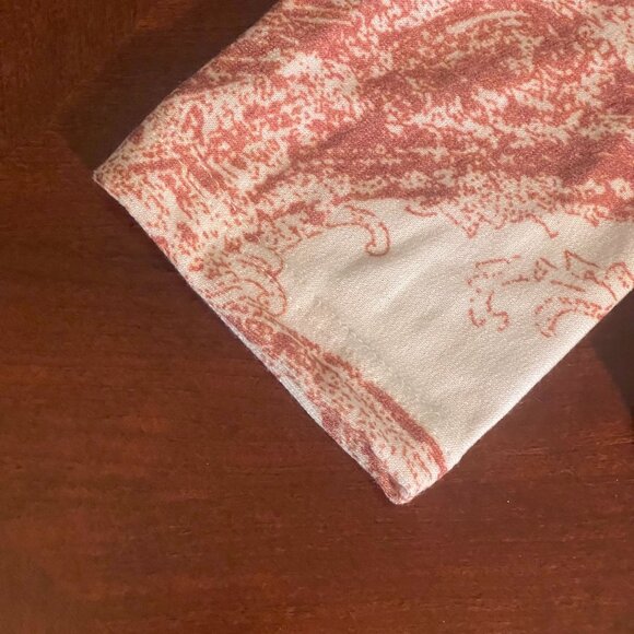 Womens V-Neck Long Sleeve Tie-Dye Shirt sz Medium boho style top gray and red - Picture 10 of 11